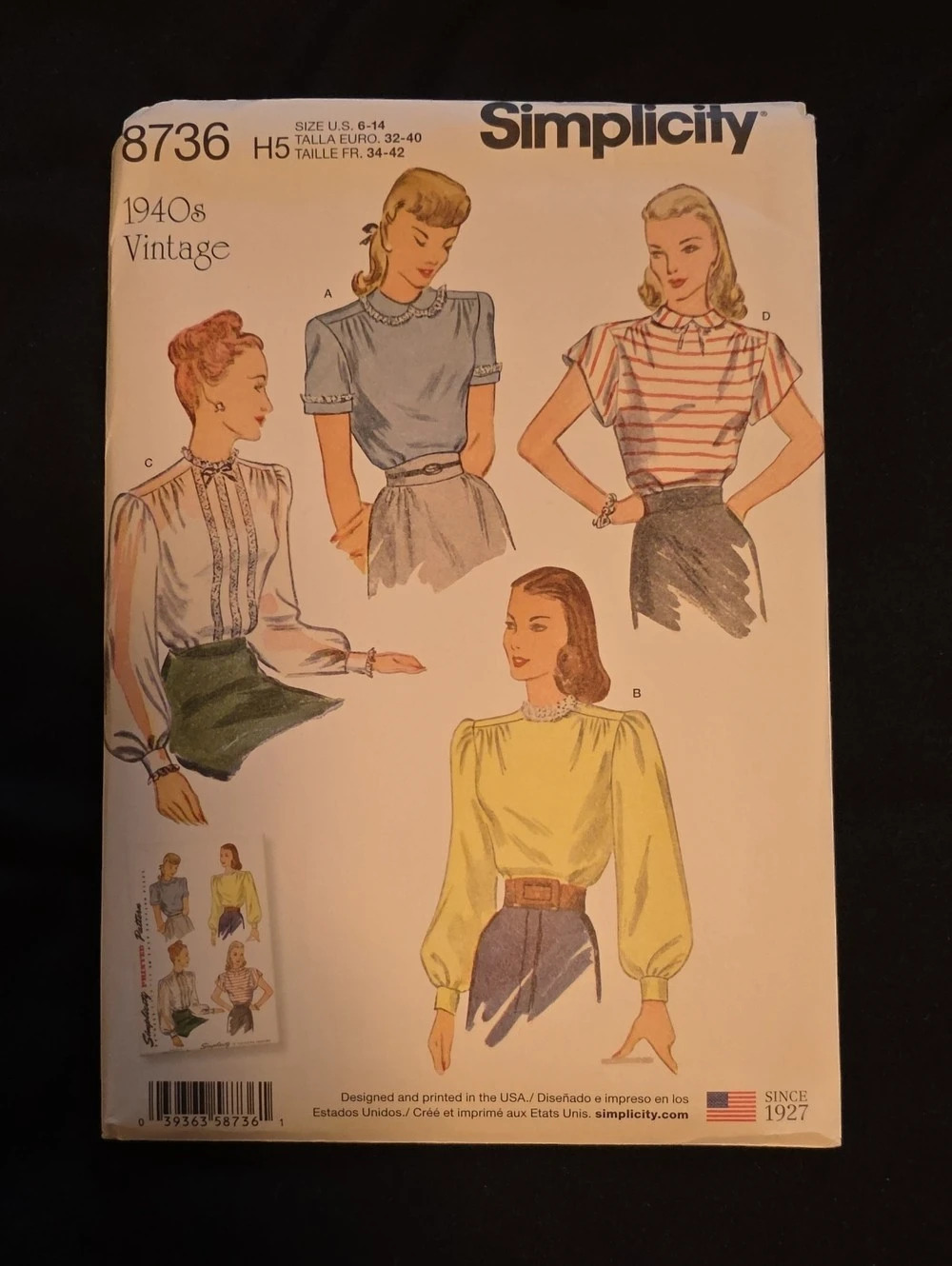 Simplicity 8736 Vintage Sewing Pattern Size 6 To 14